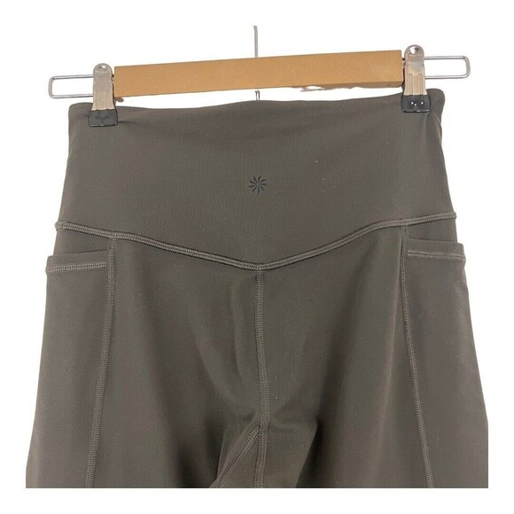 Athleta Inclination Moto High Waist Tight Arbor Olive Size XS - Picture 5 of 6
